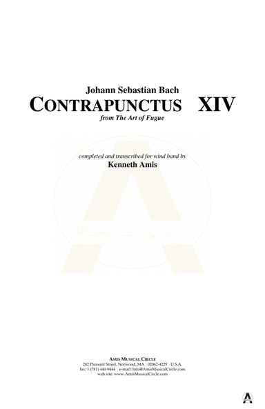 Contrapunctus 14 - CONDUCTOR'S SCORE ONLY
