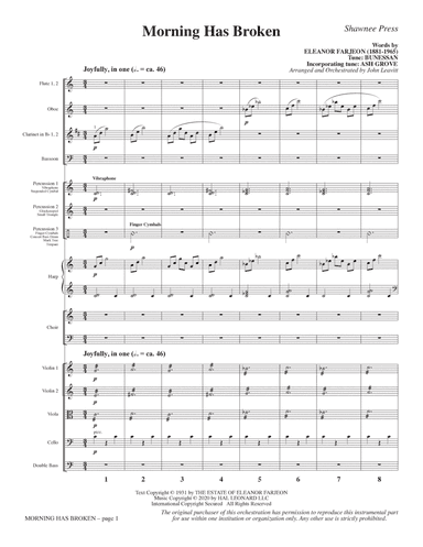 Morning Has Broken (New Edition) (arr. John Leavitt) - Full Score
