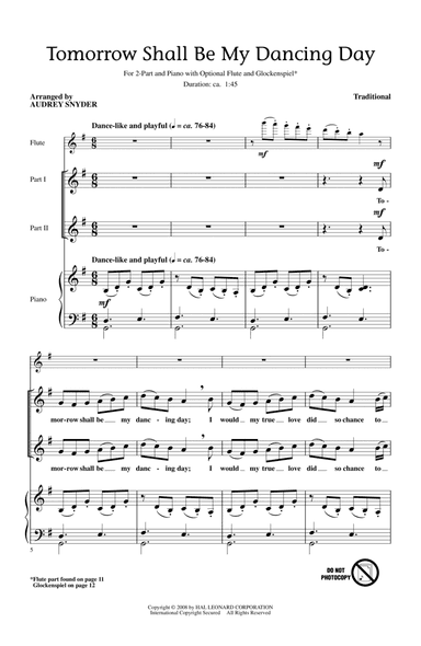 Tomorrow Shall Be My Dancing Day