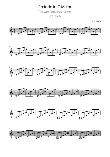Bach - Prelude in C major - BWV 846 - Guitar