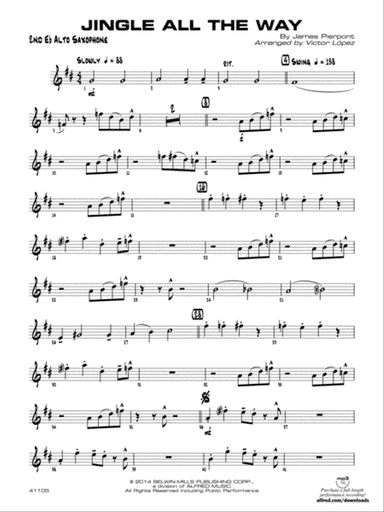 Jingle All the Way: 2nd E-flat Alto Saxophone