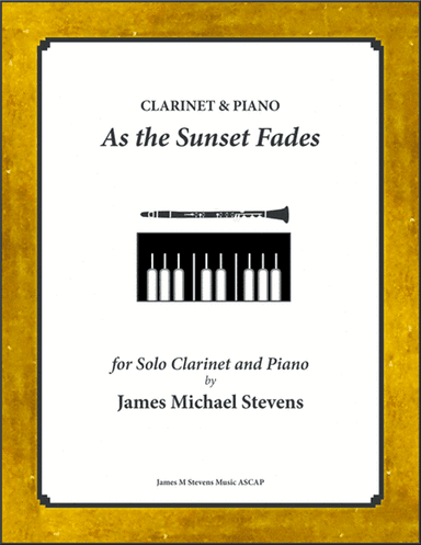As the Sunset Fades - Clarinet & Piano