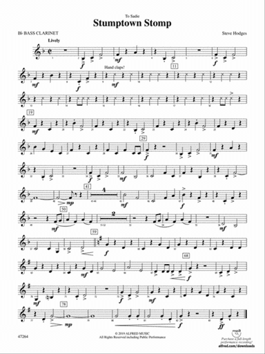 Stumptown Stomp: B-flat Bass Clarinet