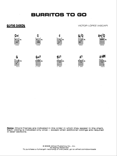 Burritos to Go: Guitar Chords