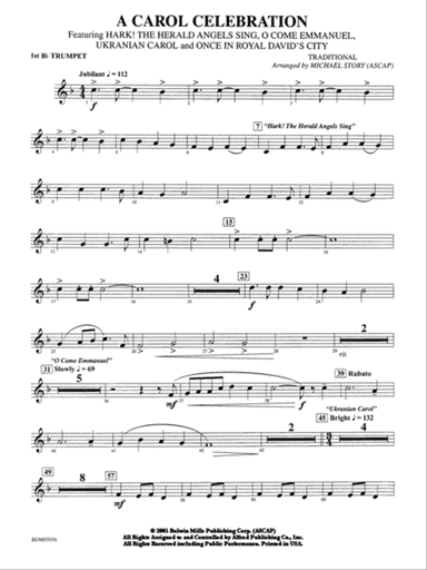 A Carol Celebration: 1st B-flat Trumpet