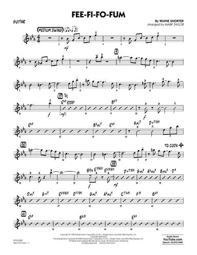 Fee-Fi-Fo-Fum (arr. Mark Taylor) - Guitar