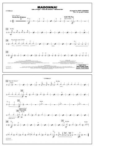 Madonna! (arr. Matt Conaway) - Cymbals