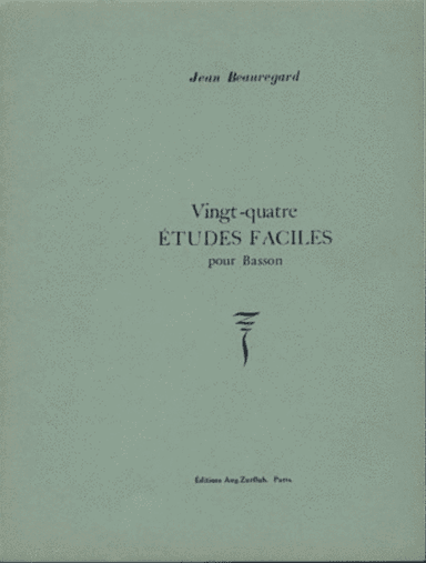 Vingt quatre etudes faciles