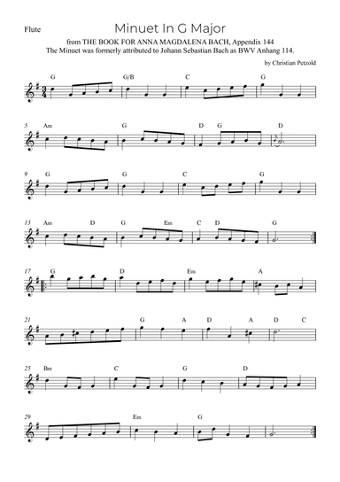 Minuet In G Major