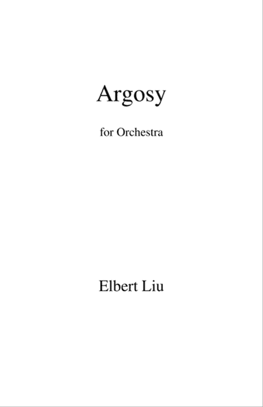 Argosy for Orchestra - Full Score