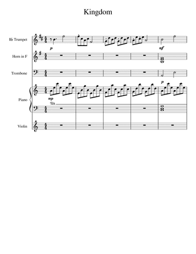 Kingdom - Score Only