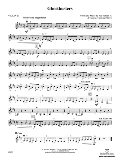 Ghostbusters: 2nd Violin