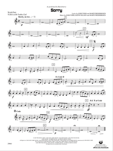 Sorry: (wp) B-flat Tuba T.C.