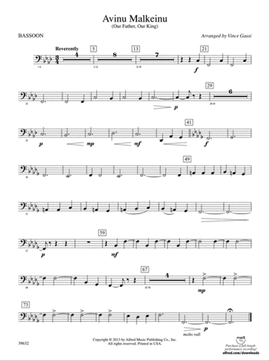 Avinu Malkeinu: Bassoon