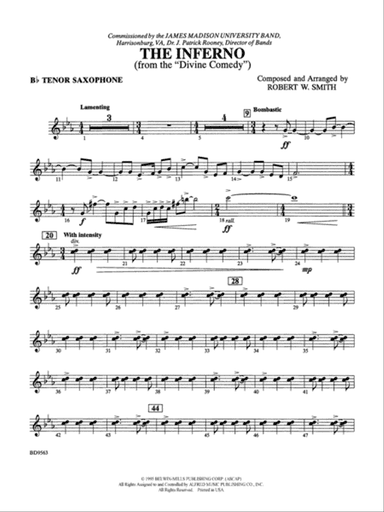 The Inferno: B-flat Tenor Saxophone