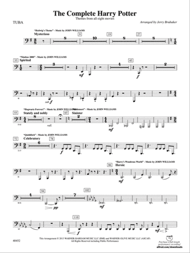 The Complete Harry Potter: Tuba