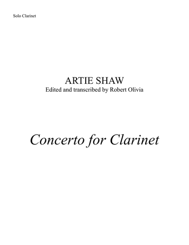 Concerto For Clarinet
