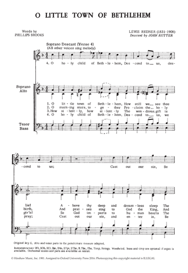 O little town of Bethlehem