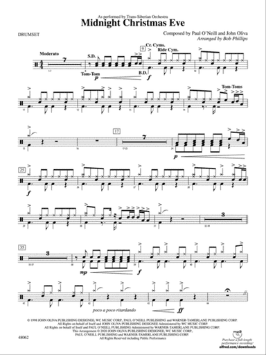 Midnight Christmas Eve: Drums