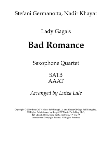 Bad Romance