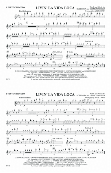 Livin' la Vida Loca: Flute