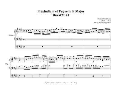 BUXTEHUDE - Praeludium et Fugue in E Major - BuxWV141
