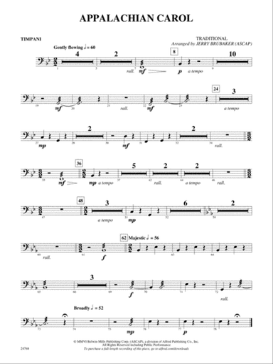 Appalachian Carol: Timpani