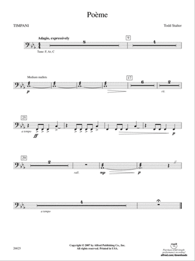 Poeme: Timpani