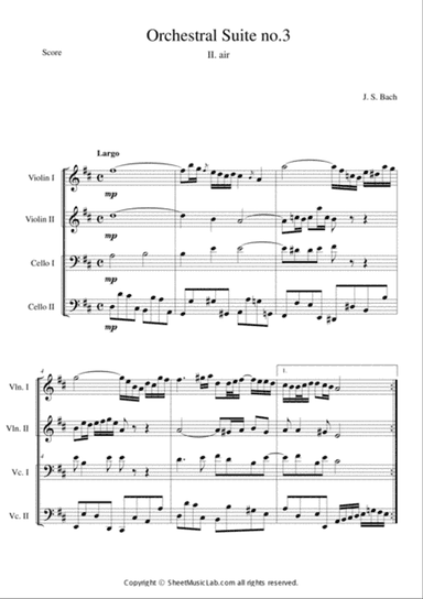 Air On The G String C Major