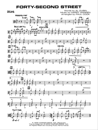 Forty-Second Street: Drums
