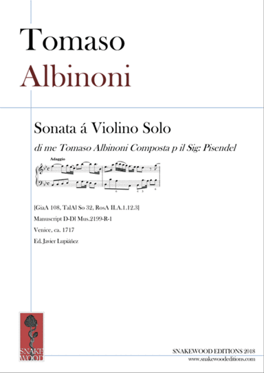 Albinoni Sonata per Pisendel in B flat major