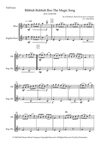 Bibbidi-bobbidi-boo (the Magic Song)