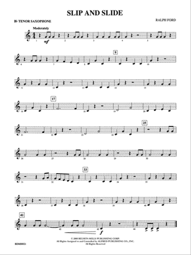 Slip and Slide: B-flat Tenor Saxophone