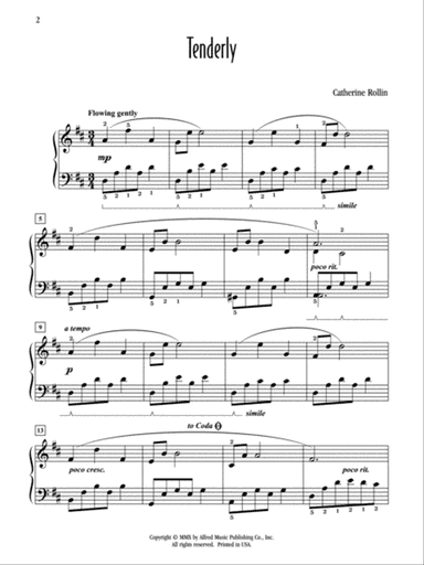 Tenderly - Piano Solo