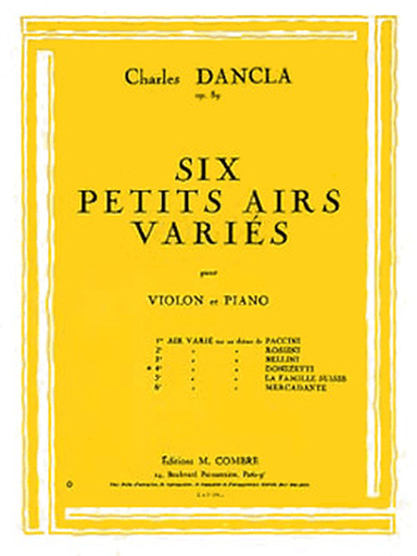 Air varie No. 4 sur un theme de Donizetti Op. 89
