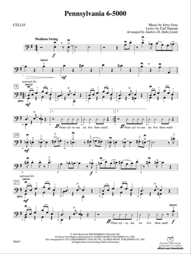 Pennsylvania 6-5000: Cello