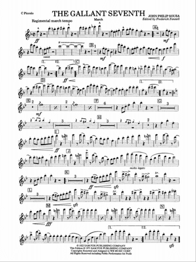 The Gallant Seventh: Piccolo