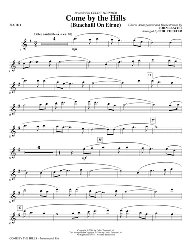 Come By The Hills (Buachaill On Eirne) - Flute 1