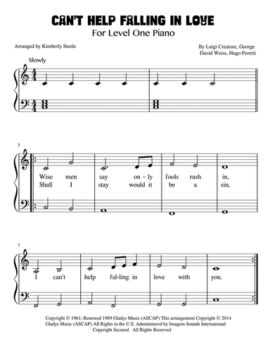 Can't Help Falling In Love