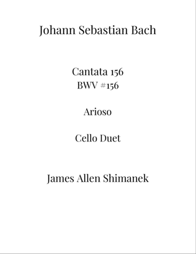 Arioso BWV 156