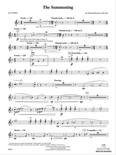 The Summoning: 1st F Horn