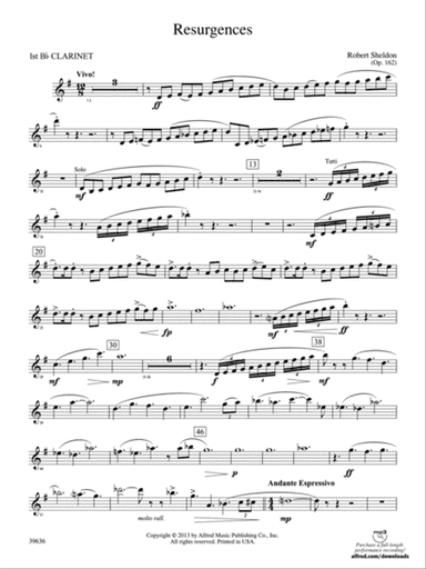 Resurgences: 1st B-flat Clarinet