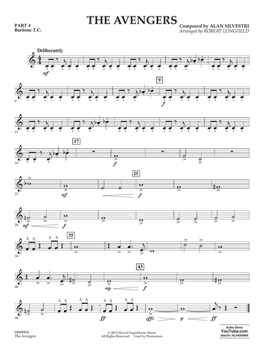 The Avengers (arr. Robert Longfield) - Pt.4 - Baritone T.C.