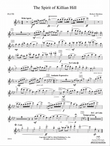 The Spirit of Killian Hill: Flute