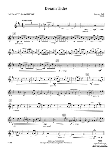 Dream Tides: 2nd E-flat Alto Saxophone