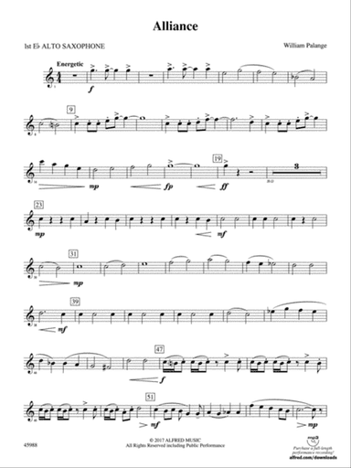 Alliance: E-flat Alto Saxophone