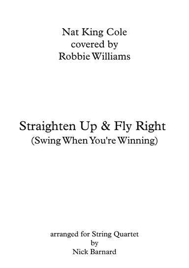 Straighten Up And Fly Right