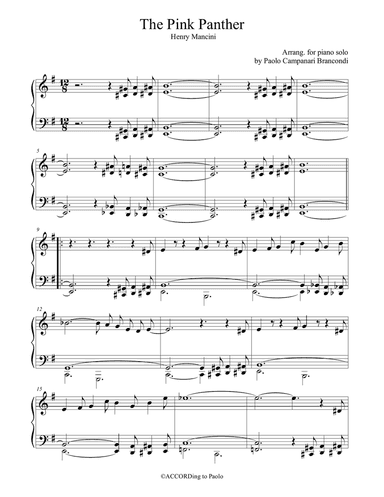 The Pink Panther from THE PINK PANTHER