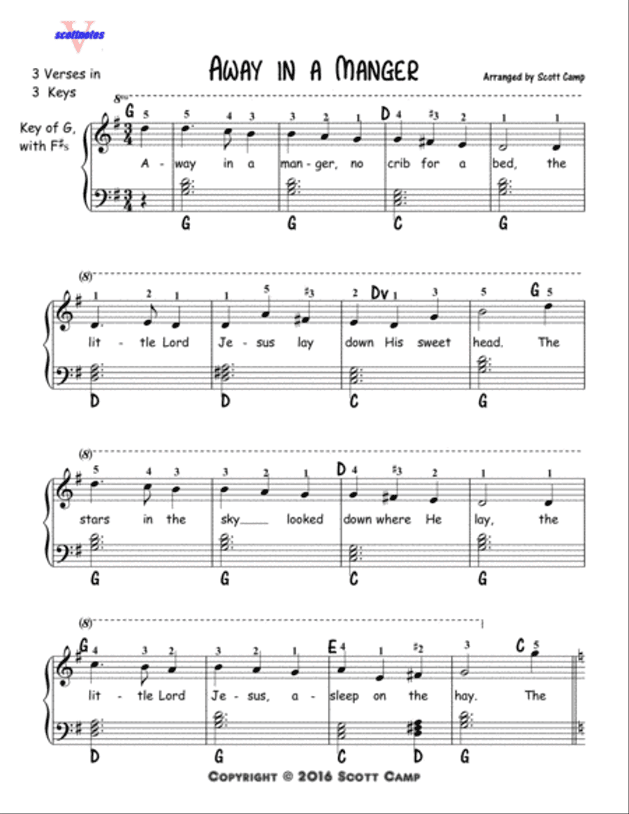 Away in a Manger (Second Year Piano Students)