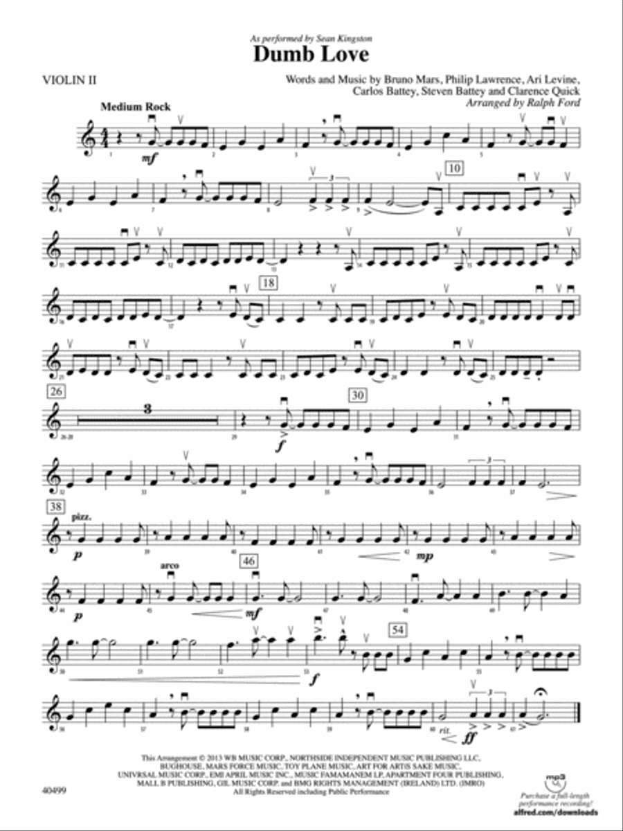 Dumb Love: 2nd Violin